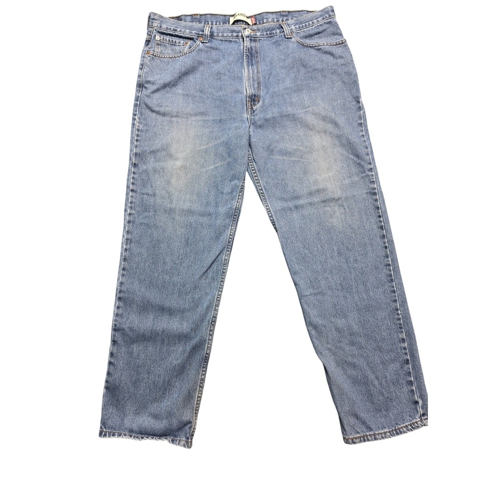 Levis 550 Relaxed Fit Jean Men 42x32 Medium Wash Blue Denim Tapered Leg 550-0216